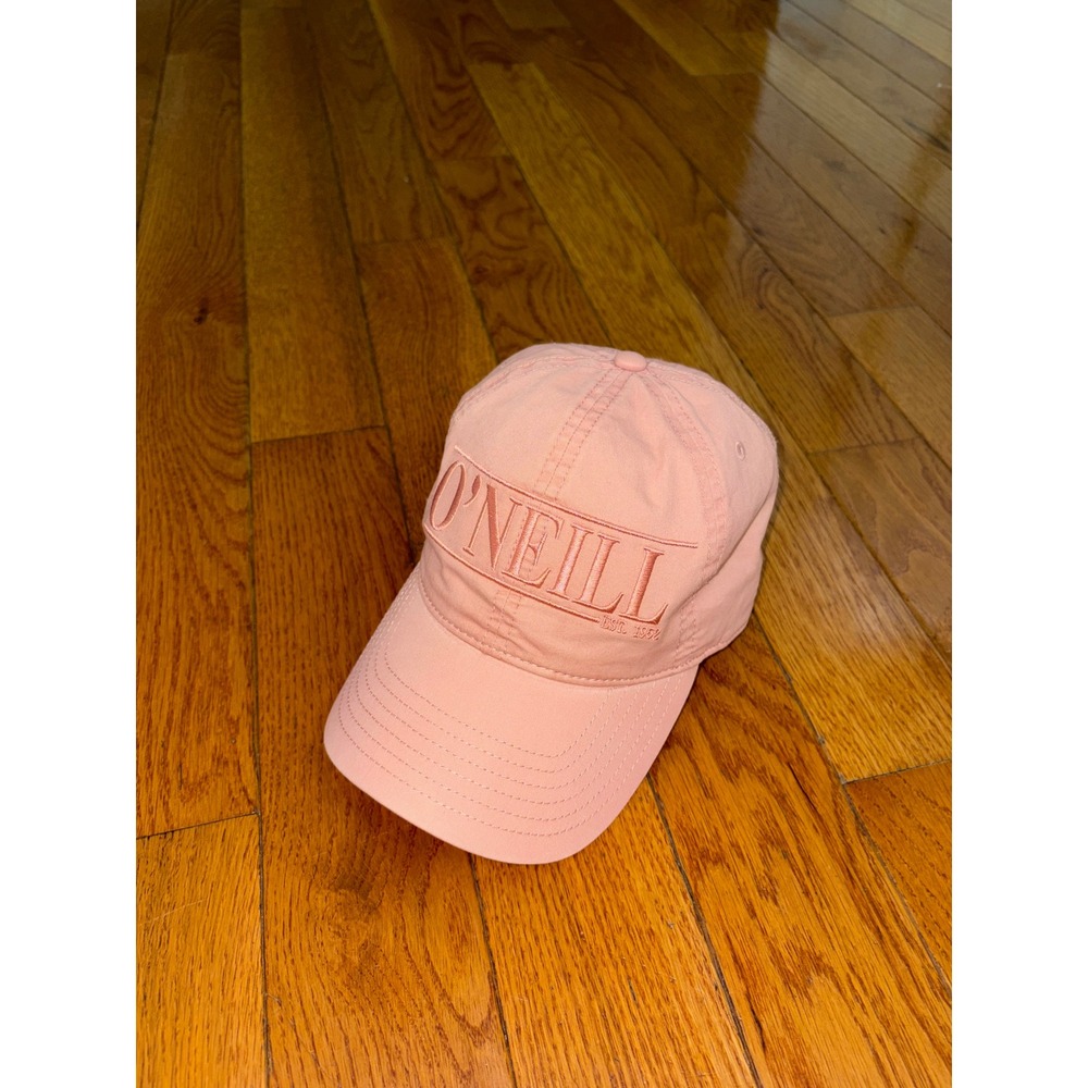 NWOT O'Neill Women Pink Cotton Embroidered Logo Adjustable Baseball Cap Hat